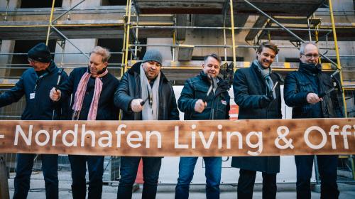 Topping-Out Ceremony for Nordhafen Living & Office